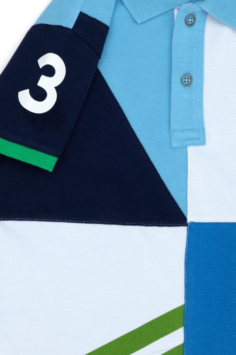 Erkek Çocuk Turkuaz Polo Yaka Tişört - 50263341023