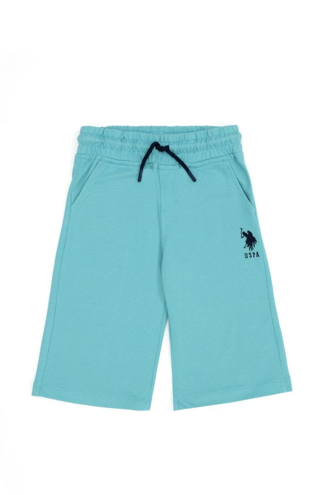 Erkek Çocuk Mint Örme Şort