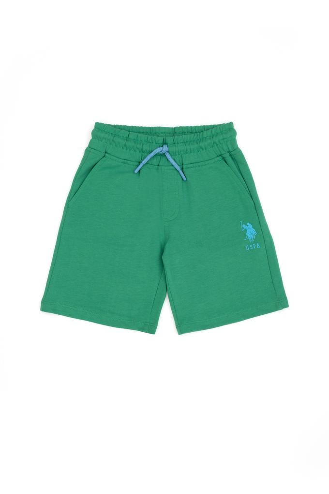 Erkek Çocuk Yeşil Örme Şort