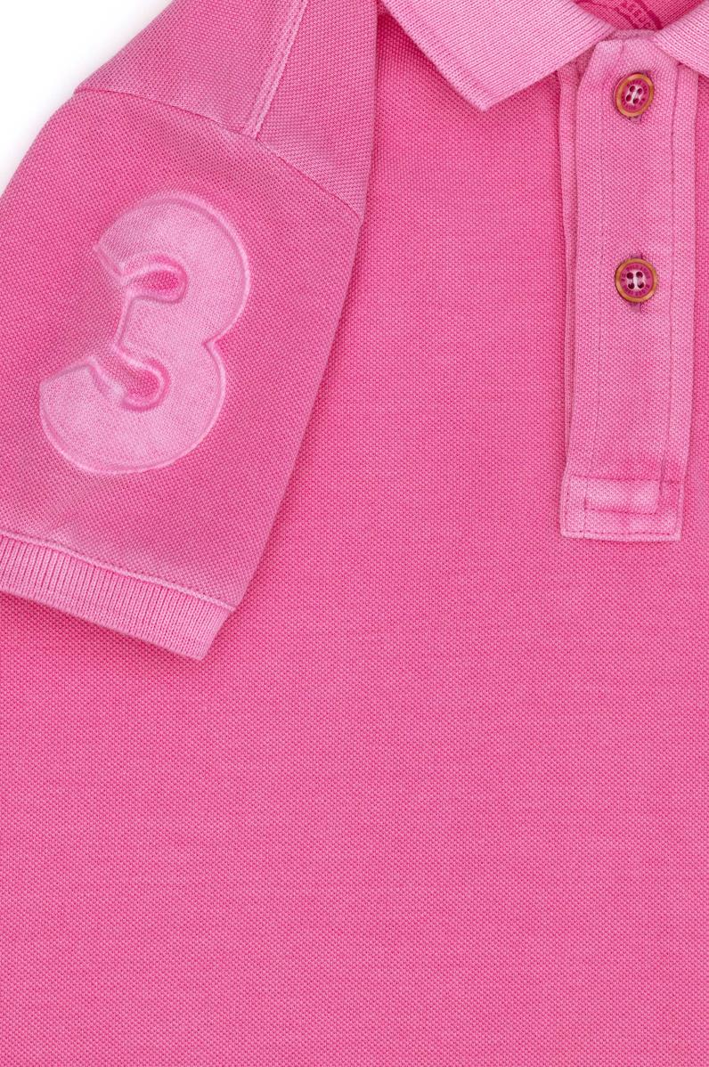 Erkek Çocuk Pembe Polo Yaka Tişört