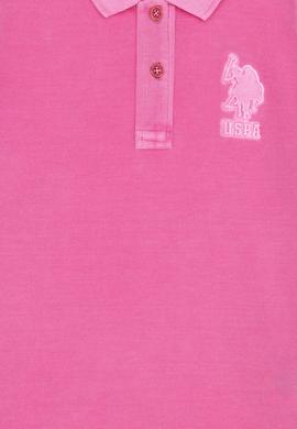 Erkek Çocuk Pembe Polo Yaka Tişört - 50263477134