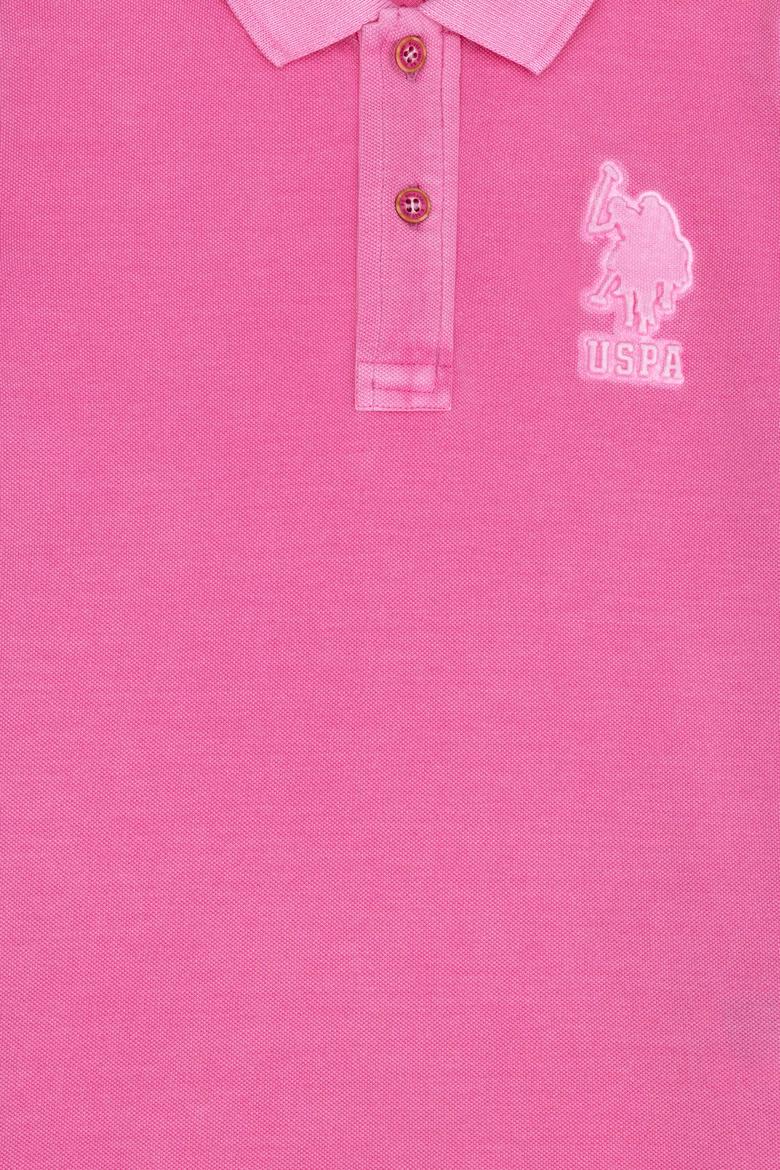 Erkek Çocuk Pembe Polo Yaka Tişört - 50263477134