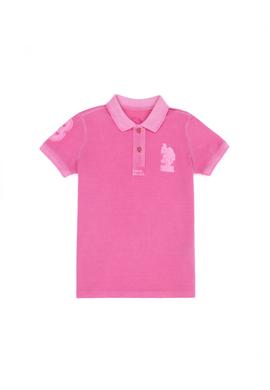 Erkek Çocuk Pembe Polo Yaka Tişört - 50263477134