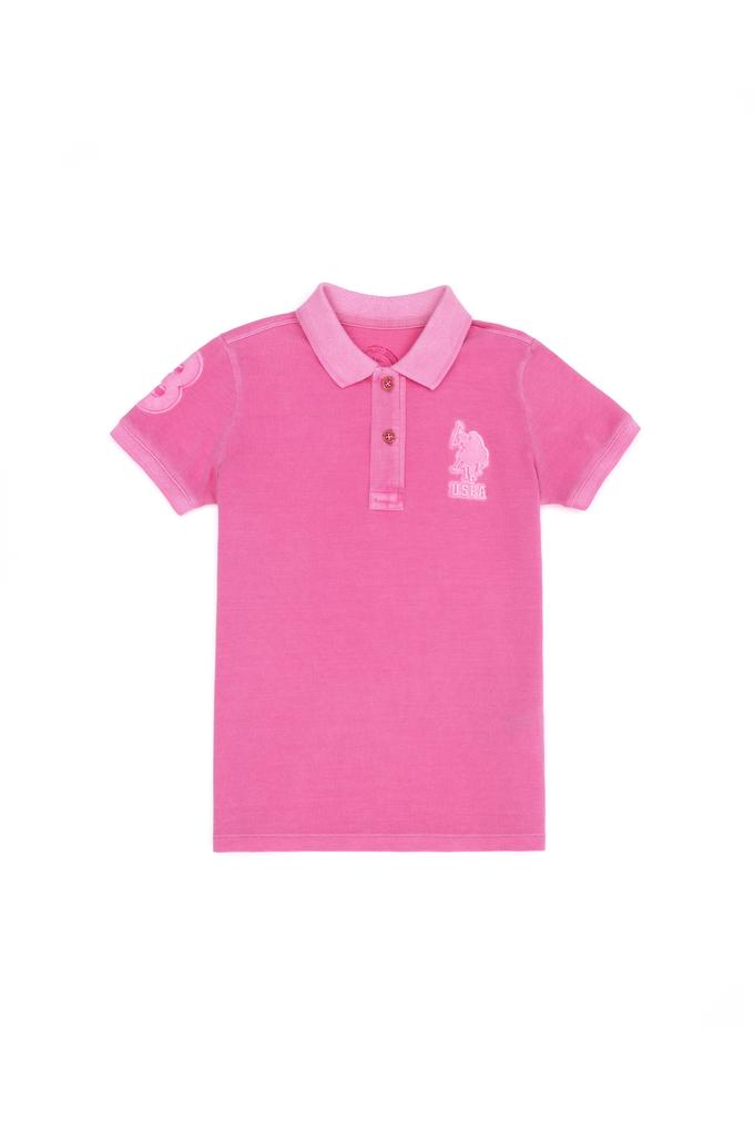 Erkek Çocuk Pembe Polo Yaka Tişört
