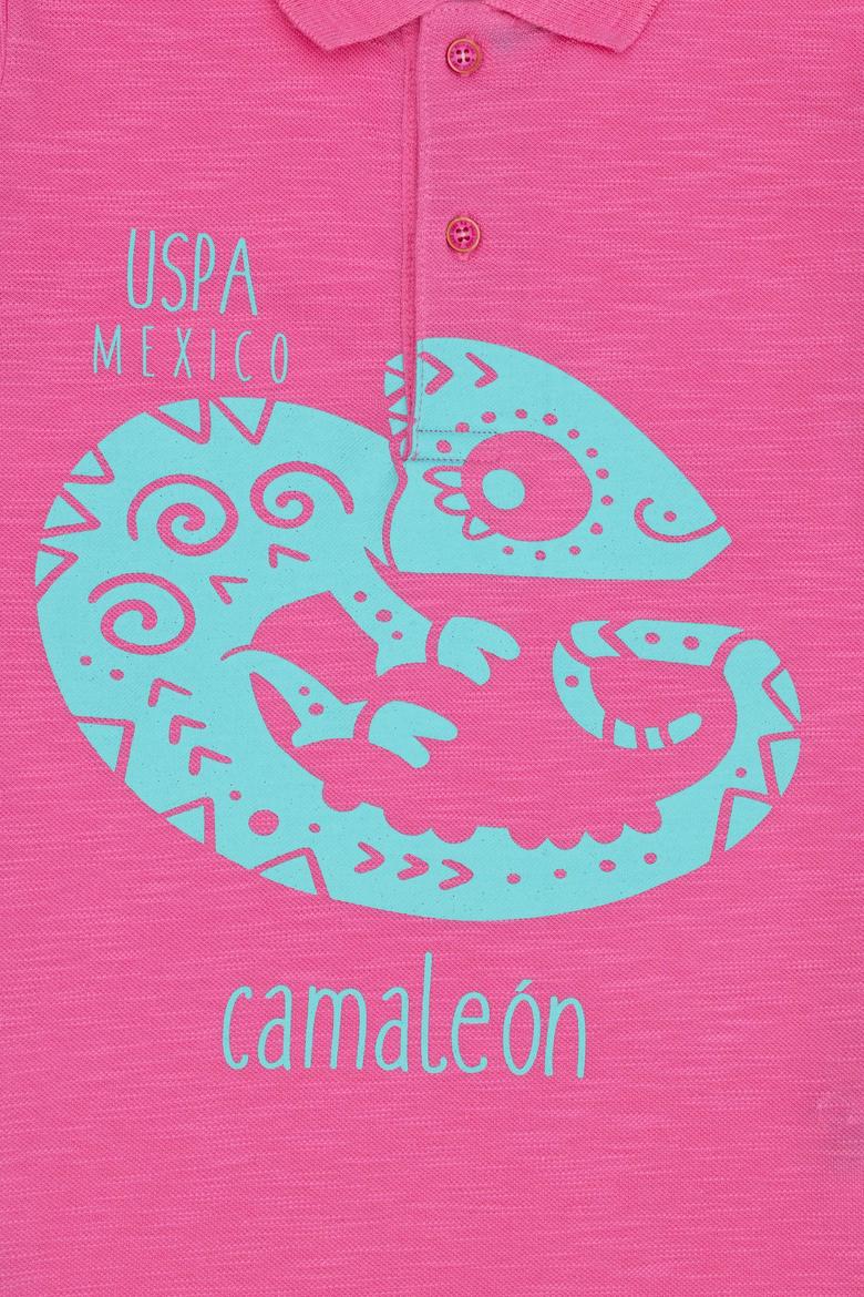 Erkek Çocuk Pembe Polo Yaka Tişört - 50263511023