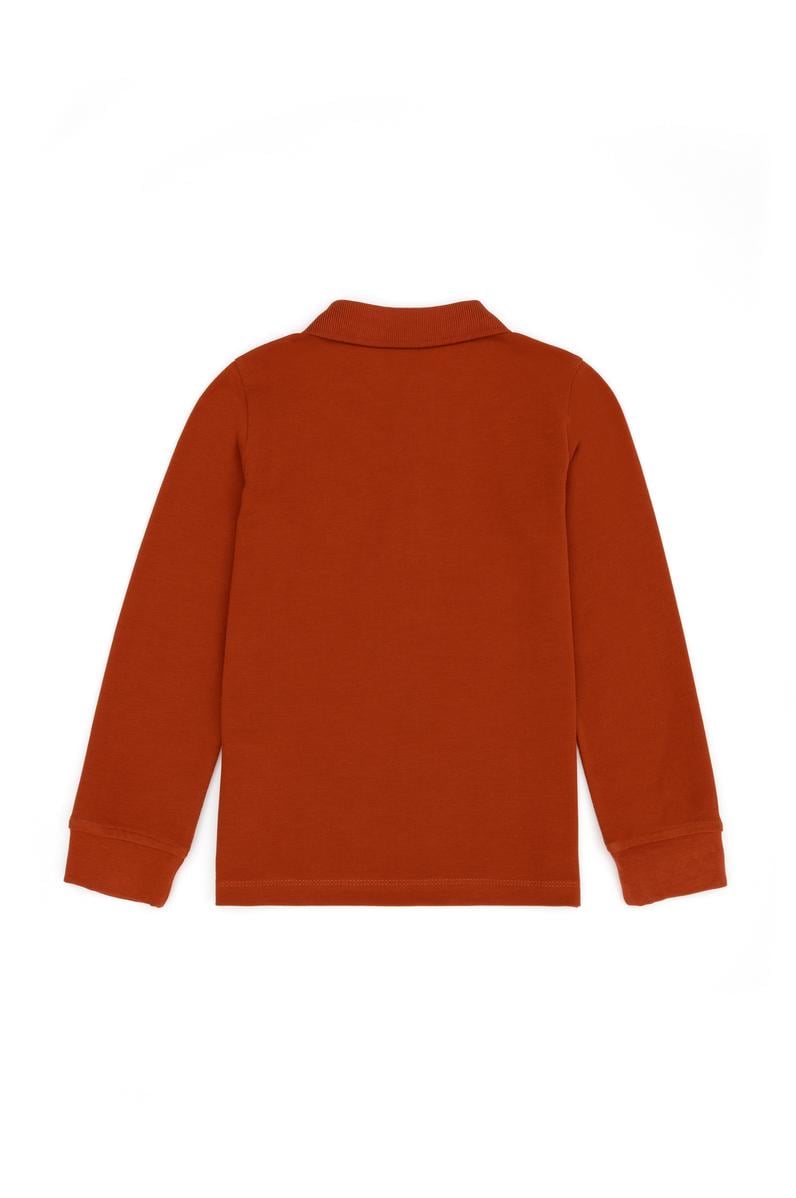 Erkek Bebek Kiremit Basic Sweatshirt