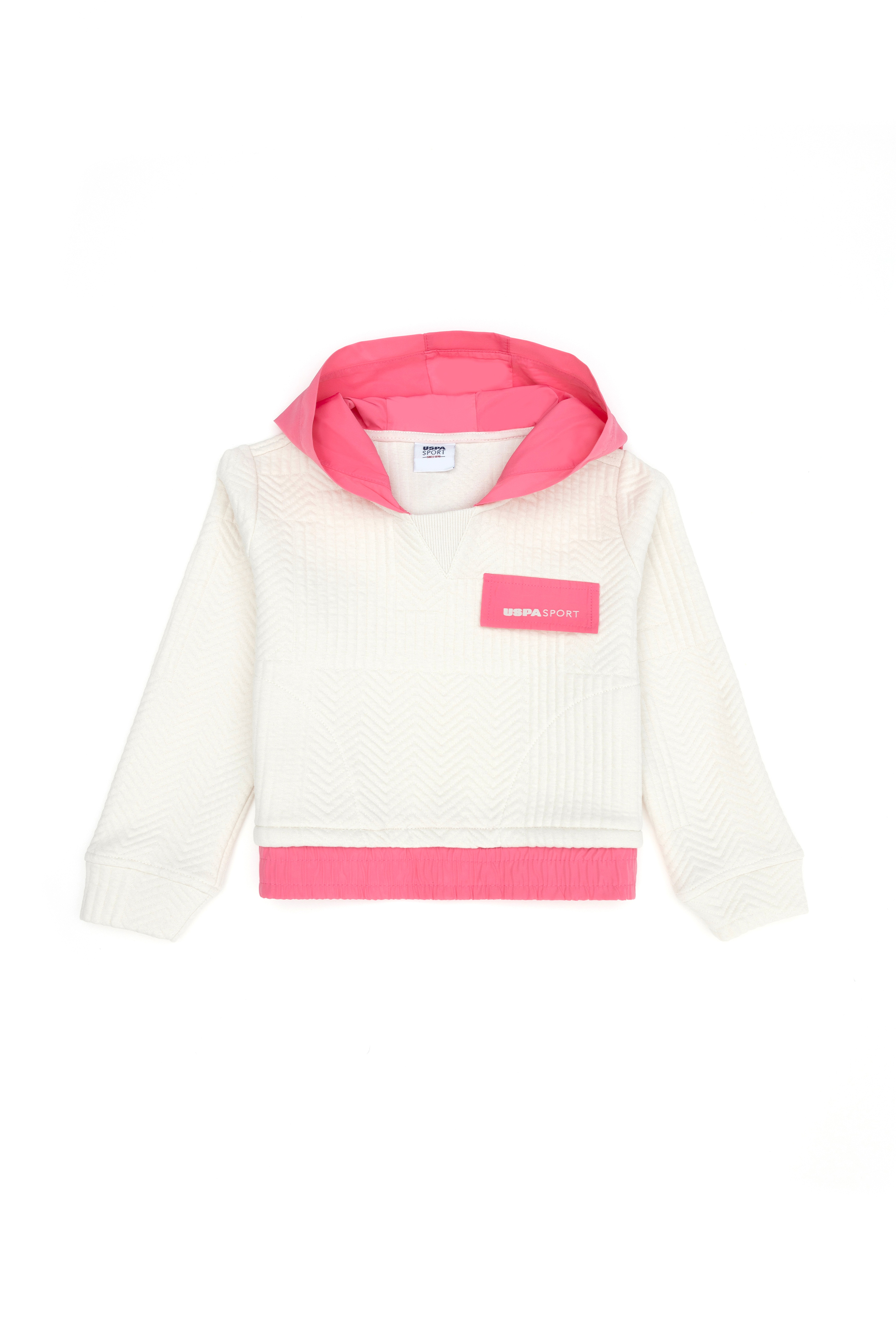 Kız Çocuk Taş Kapüşonlu Sweatshirt - Image 1