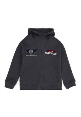 Erkek Çocuk Antrasit Kapüşonlu Sweatshirt - 50270799033