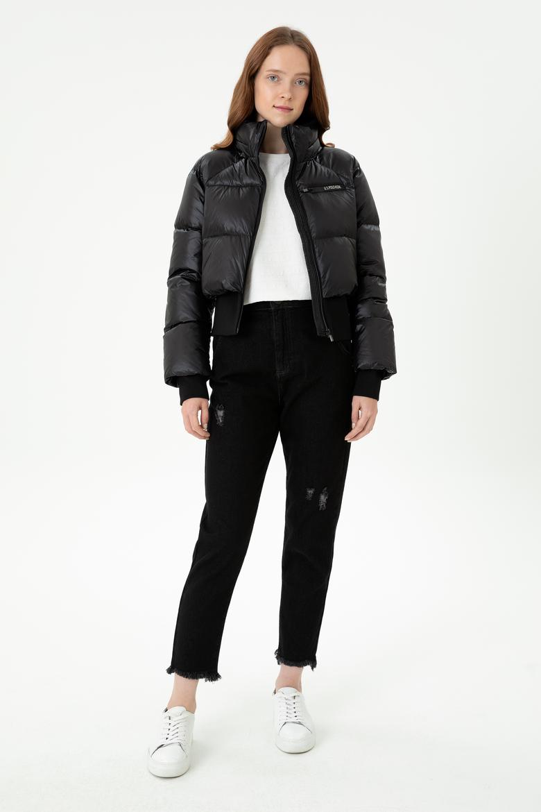 Kadın Siyah Mont - 50271235030