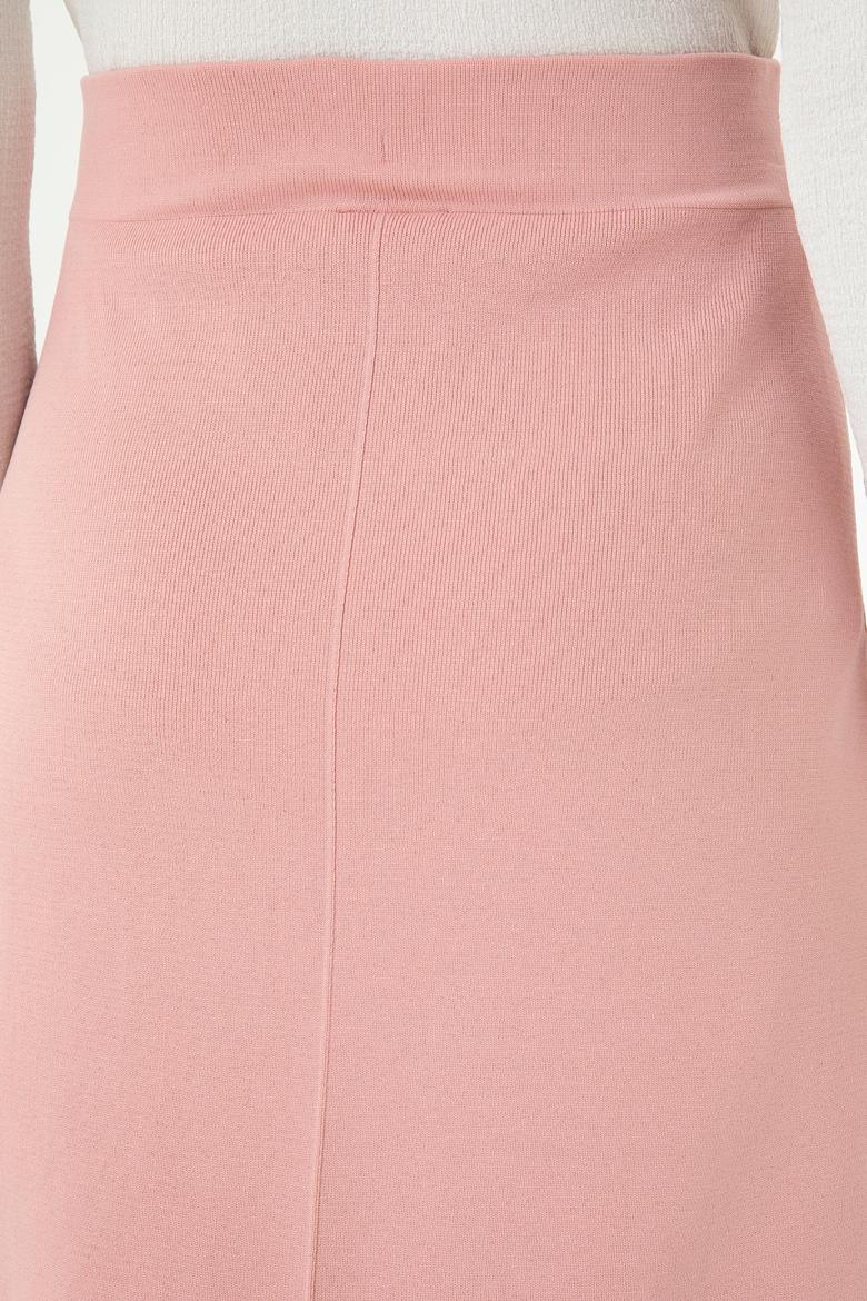Kadın Pudra Triko Etek - 50269484023