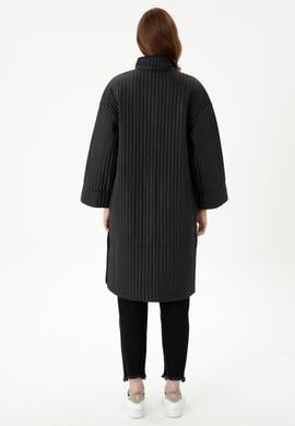 Kadın Siyah Kaban - 50271334016