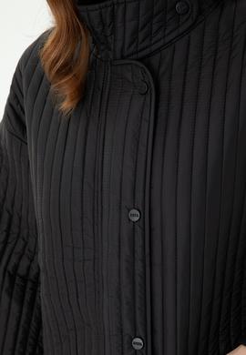 Kadın Siyah Kaban - 50271334016