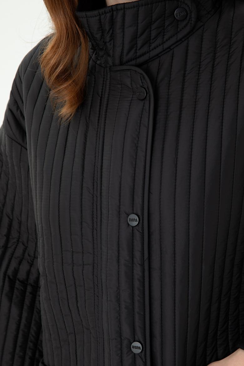 Kadın Siyah Kaban - 50271334016