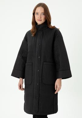 Kadın Siyah Kaban - 50271334016