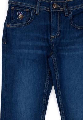 Erkek Çocuk Koyu Mavi Jean Pantolon - 50272617009