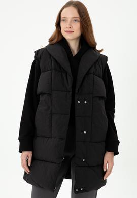 Kadın Siyah Yelek - 50270656006