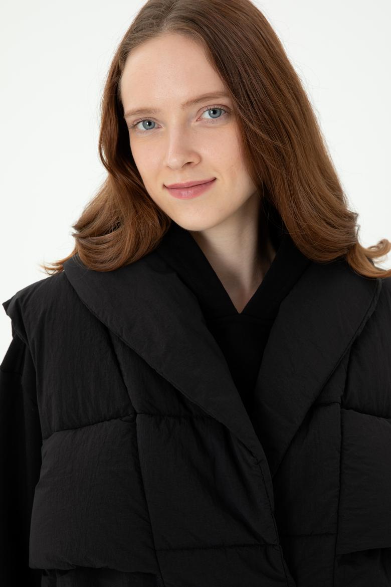 Kadın Siyah Yelek - 50270656006