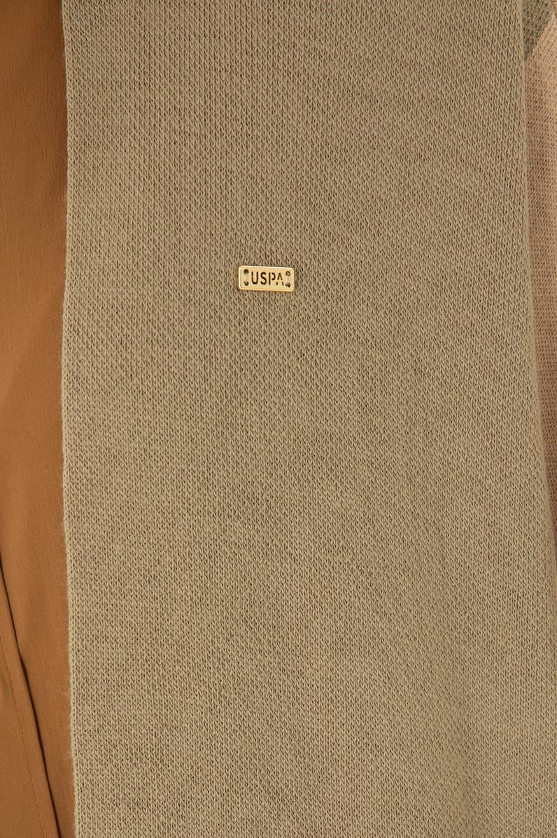 Kadın Kum Melanj Triko Panço