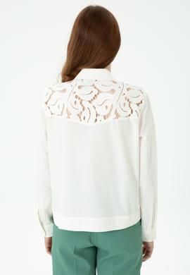 Kadın Ekru Uzun Kollu Gömlek - 50271450010