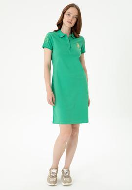 Kadın Yeşil Örme Elbise - 50262696152
