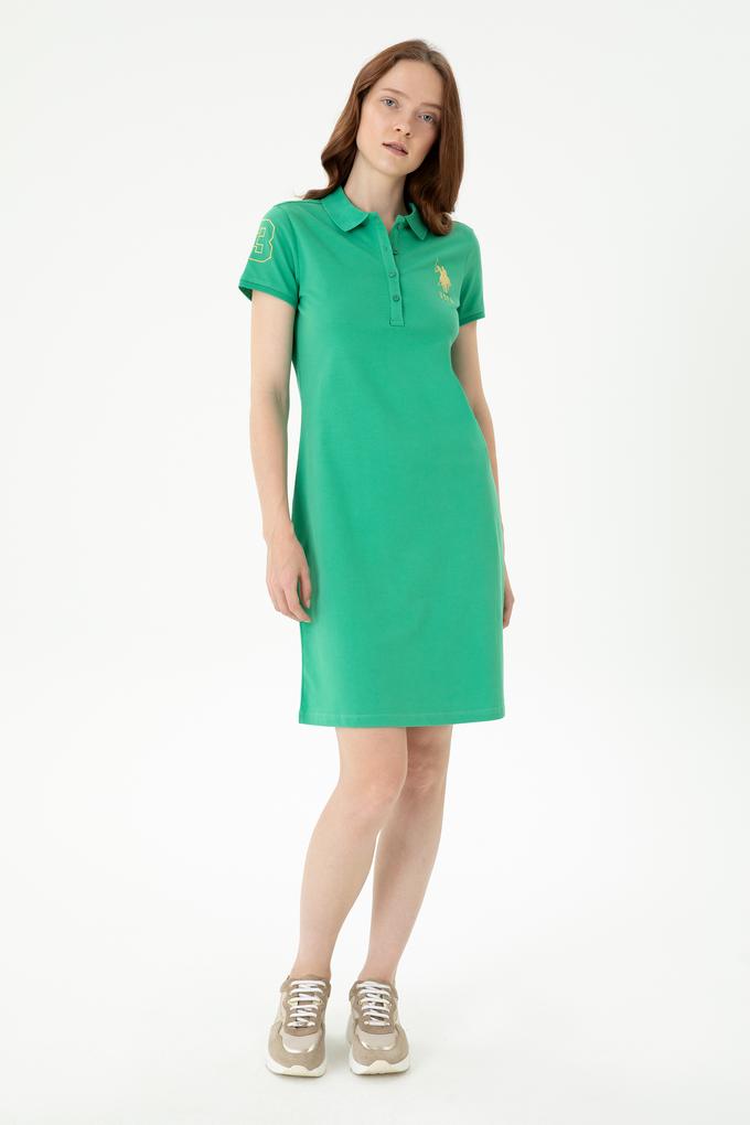 Kadın Yeşil Örme Elbise