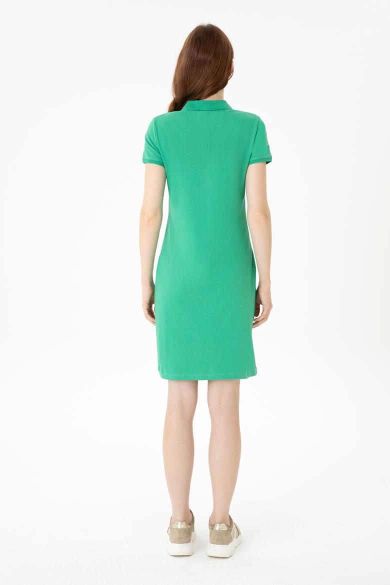 Kadın Yeşil Örme Elbise - 50262696152