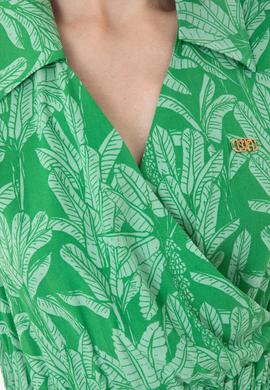 Kadın Koyu Yeşil Dokuma Elbise - 50262577027