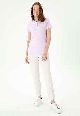 Kadın Manolya Polo Yaka Tişört - 50262716085