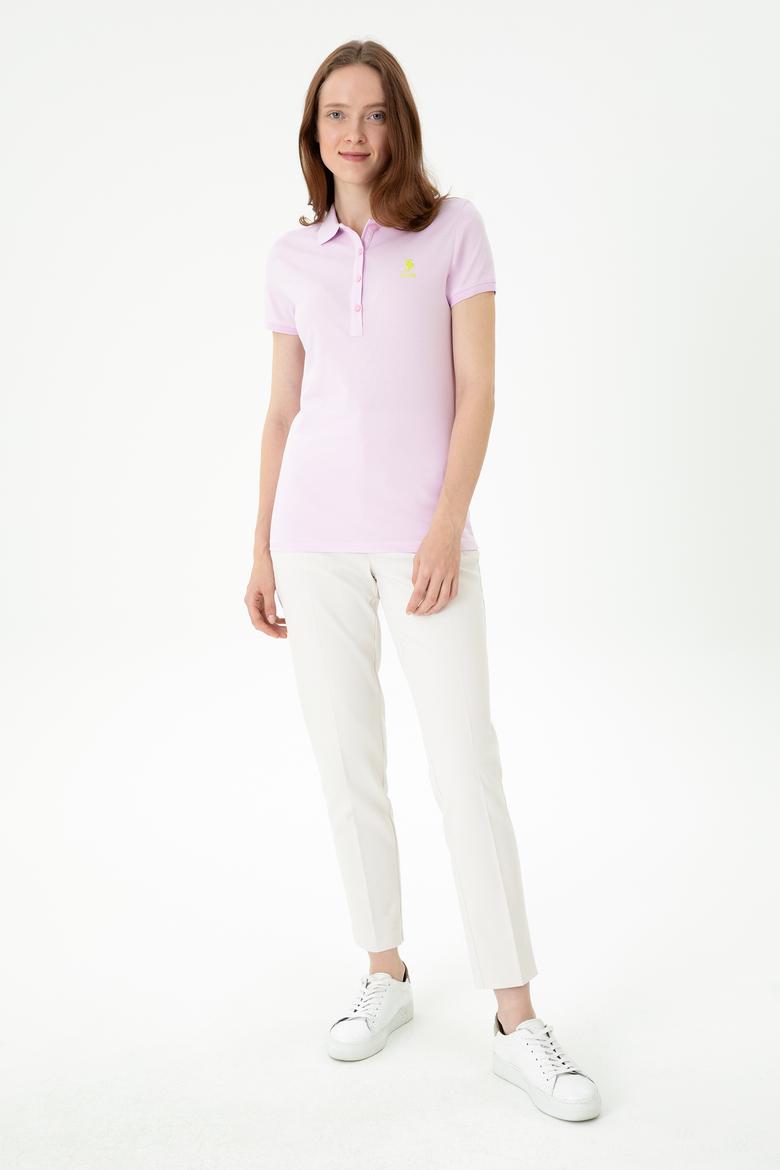 Kadın Manolya Polo Yaka Tişört - 50262716085