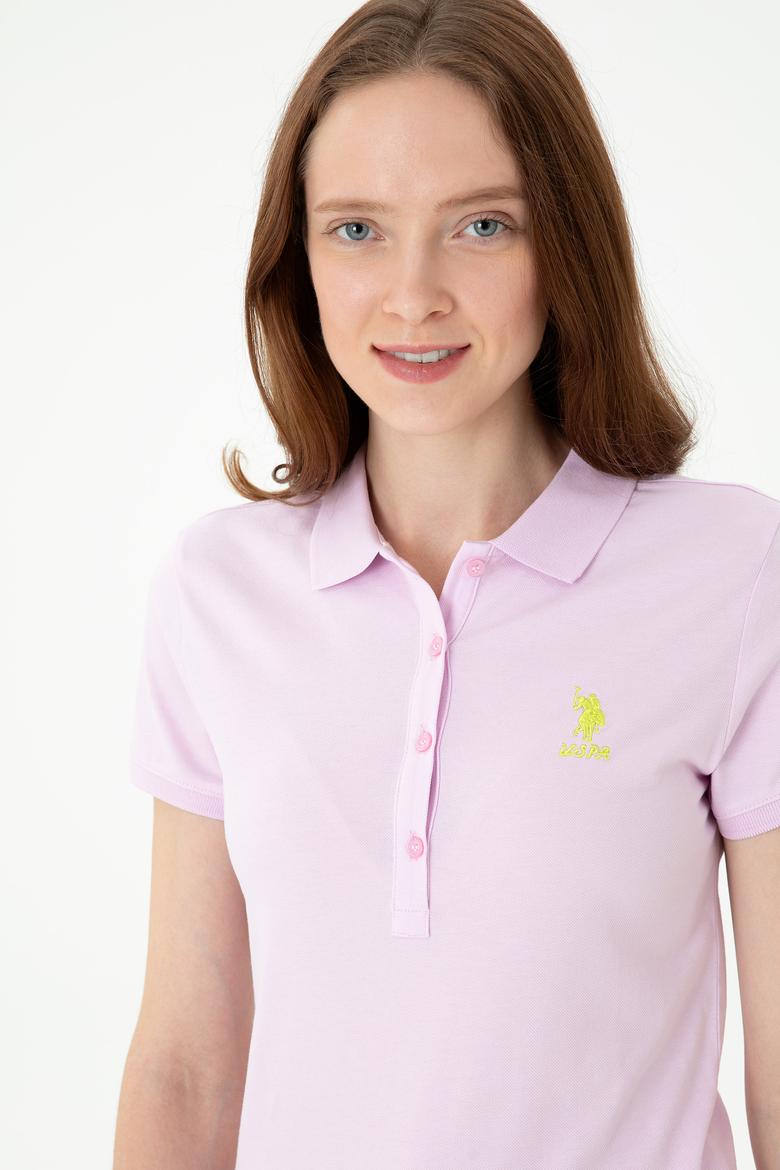 Kadın Manolya Polo Yaka Tişört - 50262716085