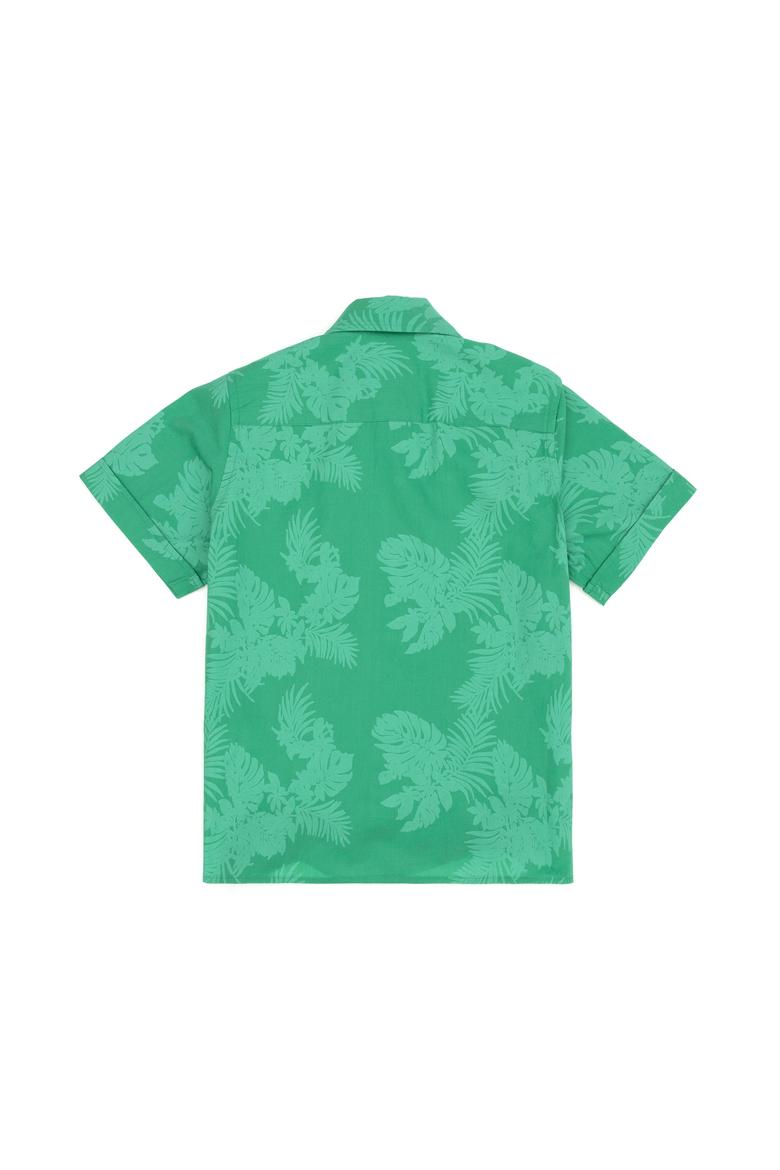 Erkek Çocuk Yeşil Kısa Kollu Gömlek - 50263771013