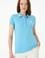Kadın Turkuaz Polo Yaka Tişört