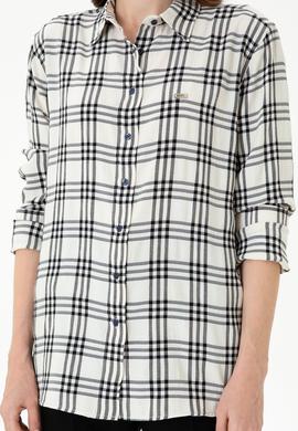 Kadın Lacivert Uzun Kollu Gömlek - 50264951018