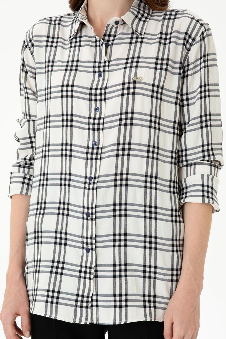 Kadın Lacivert Uzun Kollu Gömlek - 50264951018