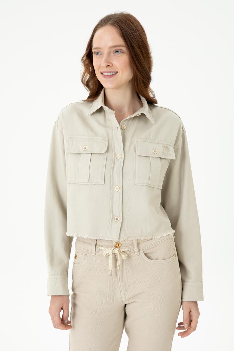 Kadın Taş Uzun Kollu Gömlek - 50271427007