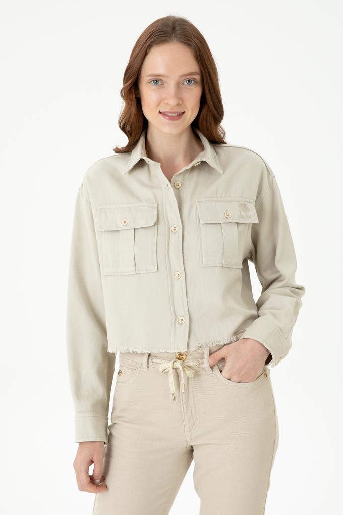 Kadın Taş Uzun Kollu Gömlek