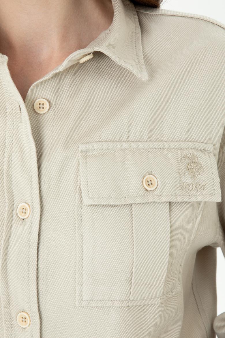 Kadın Taş Uzun Kollu Gömlek - 50271427007