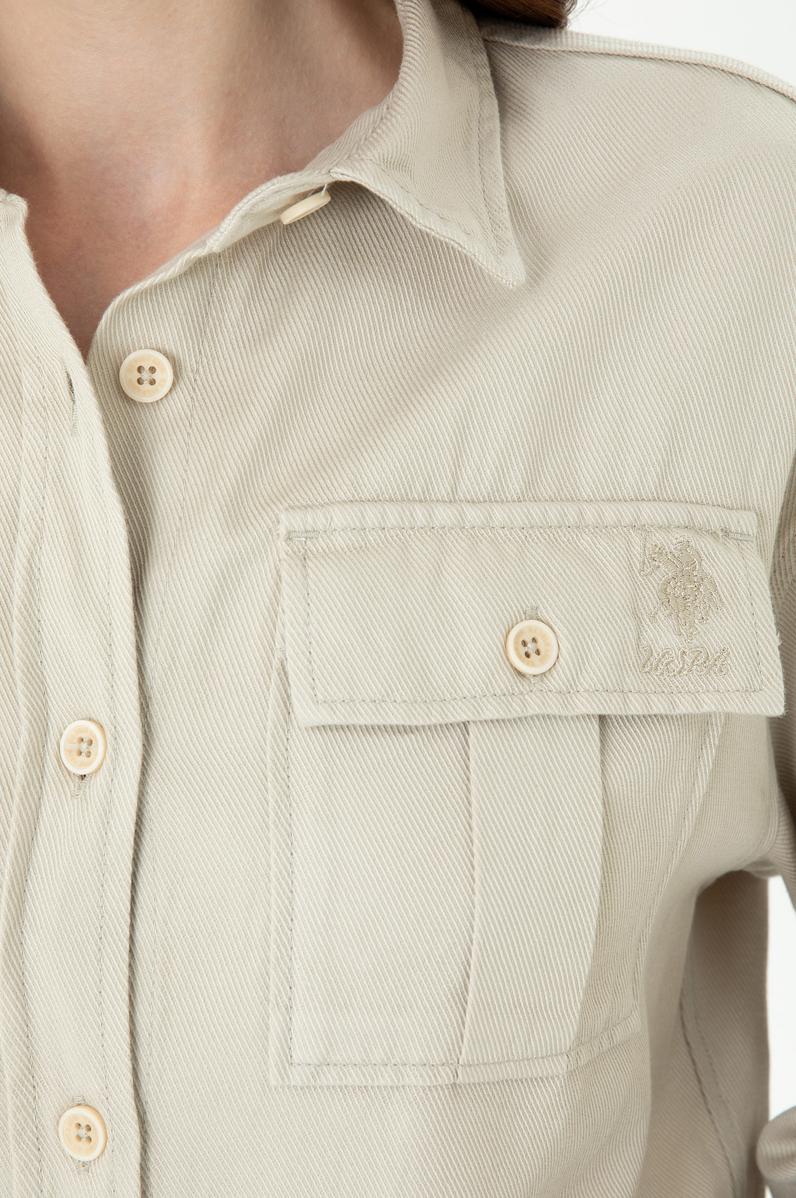 Kadın Taş Uzun Kollu Gömlek