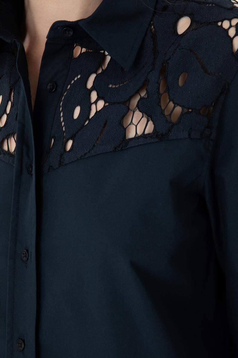 Kadın Lacivert Uzun Kollu Gömlek