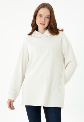 Kadın Taş Kapüşonlu Sweatshirt - 50271642014