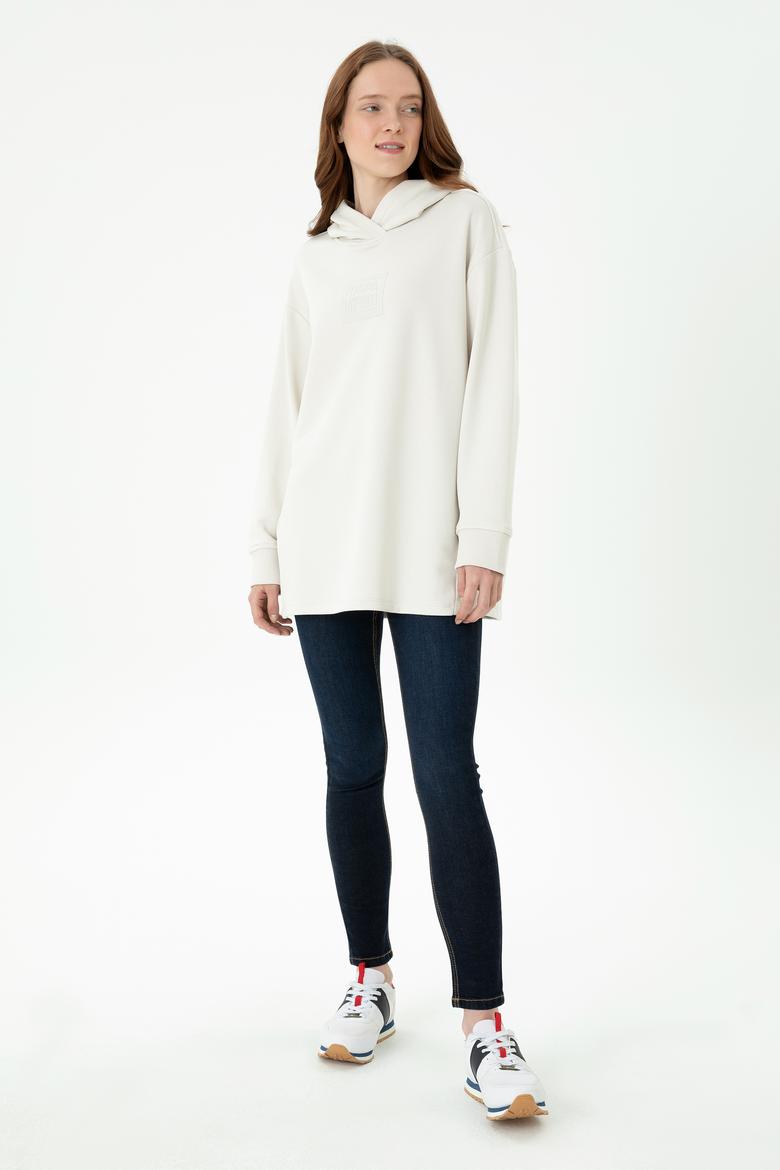 Kadın Taş Kapüşonlu Sweatshirt - 50271642014