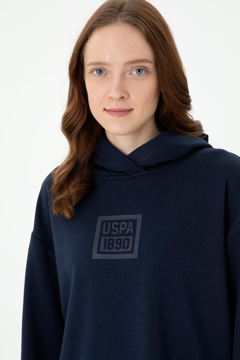 Kadın Lacivert Kapüşonlu Sweatshirt - 50271642028