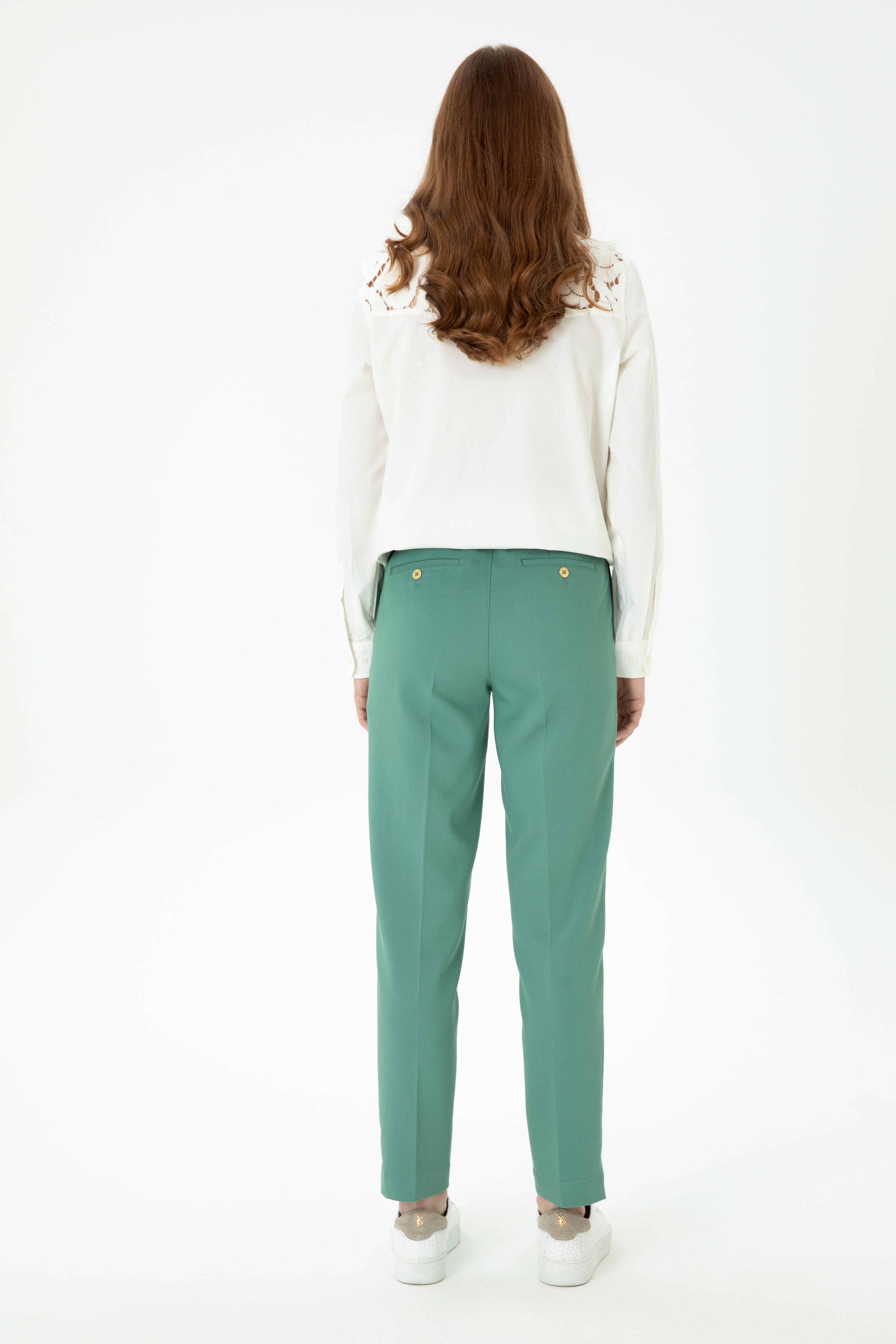Kadın Mint Carrot High Waist Fit Pantolon