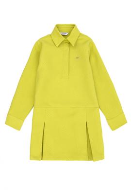 Kız Çocuk Fıstık Yeşili Dokuma Elbise - 50272711025