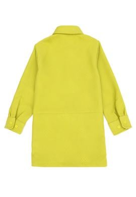 Kız Çocuk Fıstık Yeşili Dokuma Elbise - 50272711025