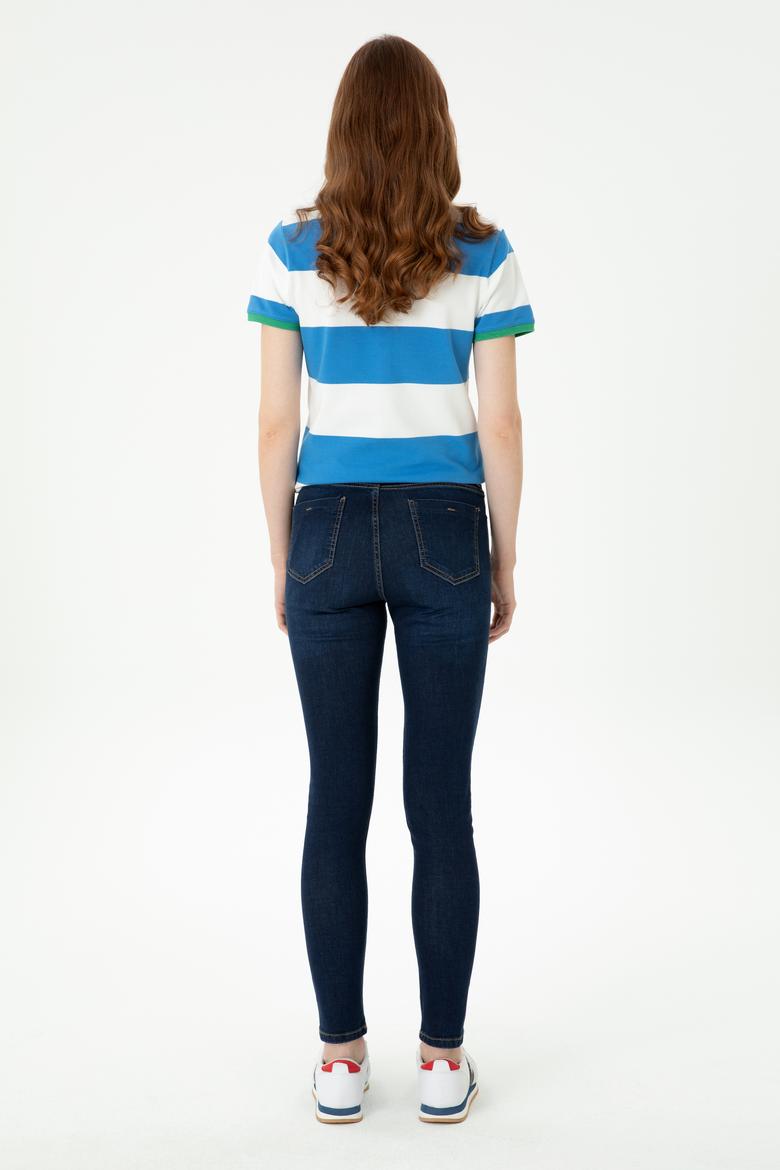 Kadın Mavi Jean Pantolon - 50277122003