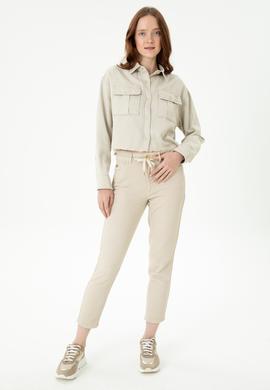 Kadın Bej Jean Pantolon - 50277890002