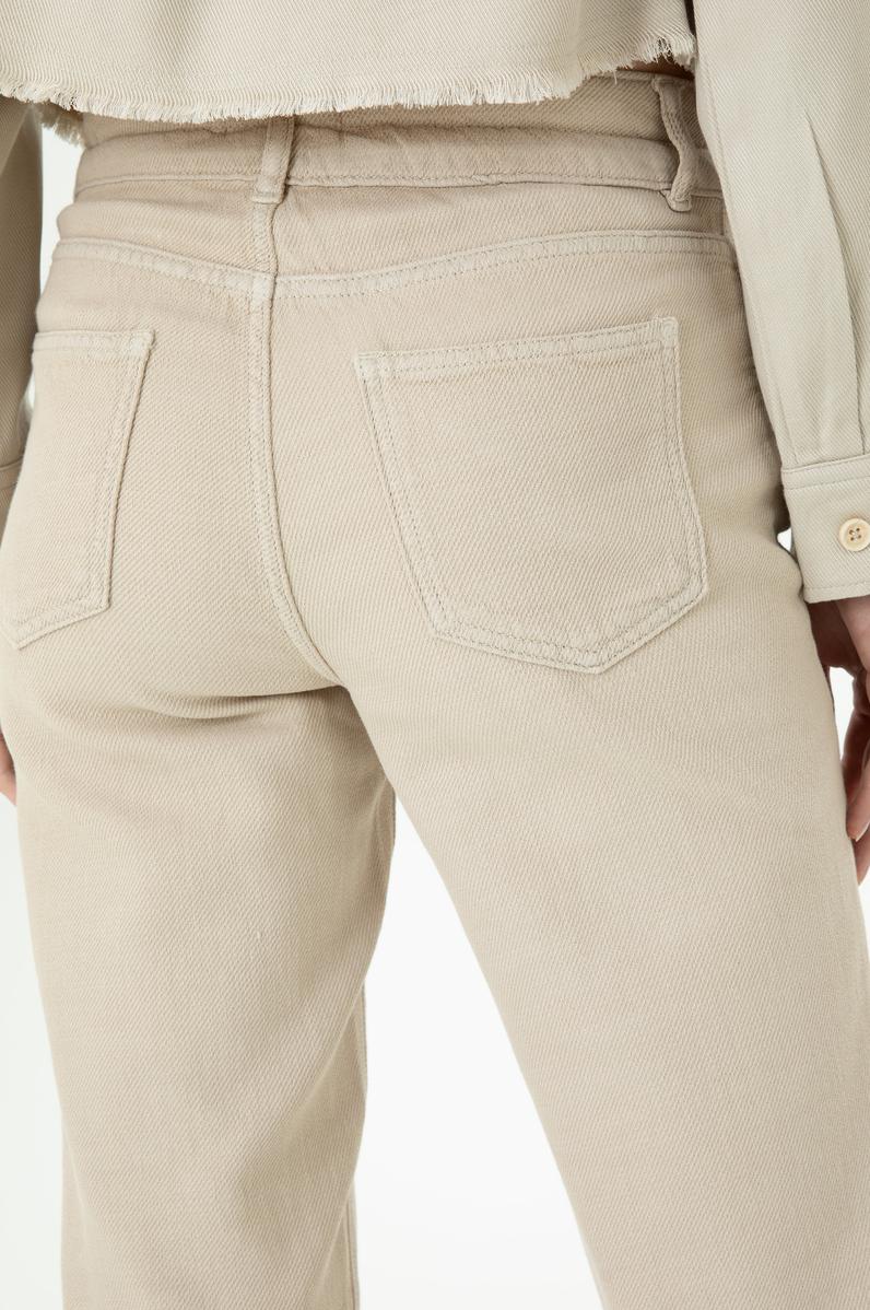 Kadın Bej Jean Pantolon