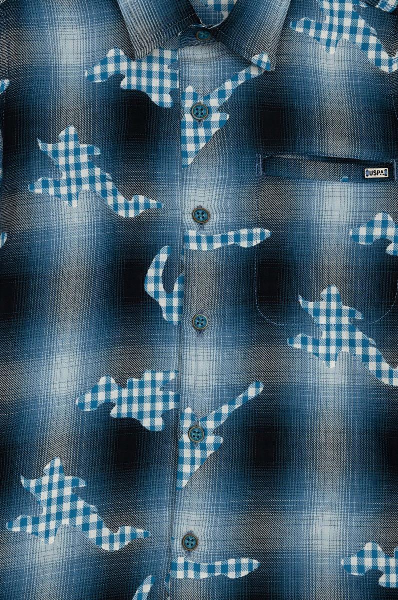 Erkek Çocuk Petrol Uzun Kollu Gömlek