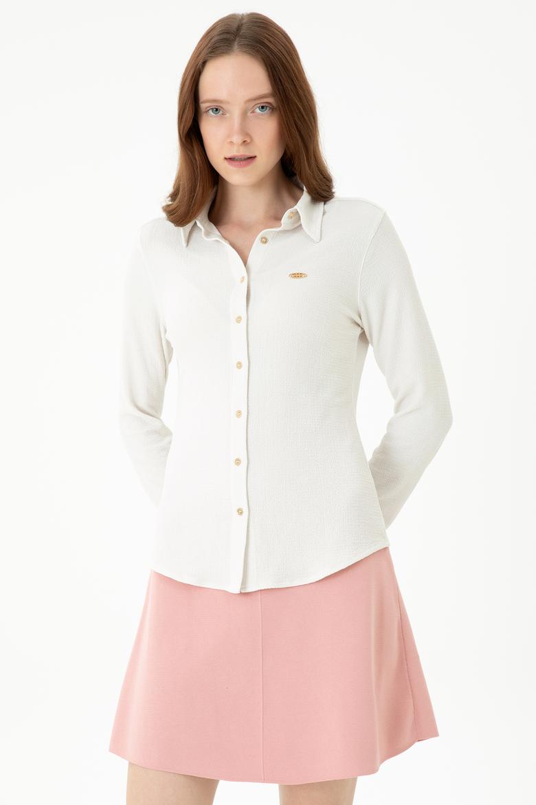 Kadın Taş Örme Gömlek - 50271572014